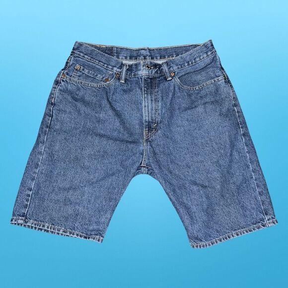 Mens Levis 505 Regular Fit Vintage Denim Shorts Jhorts Size 31 - Picture 6 of 6